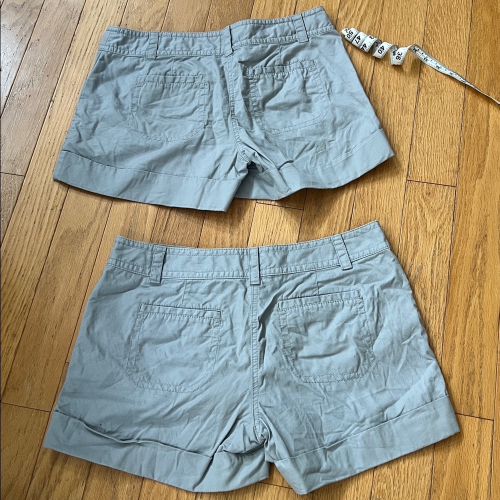 LOFT Light French Gray Women's Cargo Shorts w/ Puckered Pockets & Cuffs Sz 6 & 8 - Picture 7 of 10